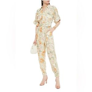 Zimmermann Linen Floral Jumpsuit